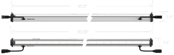 undercanopylight, under canopy light, under canopy light red, red spectrum under canopy light, 8ft Under Canopy Light red, under canopy LED grow light