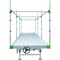 4ft rolling benches, 5ft rolling benches, rolling bench, stainless steel rolling bench, customized rolling bench, rolling bench gen 2, rolling bench gen II, grow racks, grow tray stands, rolling racks, single tier rolling racks, grow table, flood tray, tray stand, flood tray stand, grow rolling bench