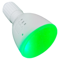 green light bulb, green flashlight, green work light bulb, green work light, emergency light bulb, led grow light, led work light, AC/DC green light bulb, green light with battery backup, green light with battery, Green Flashlight Bulb Battery, Green Spectrum Light Bulb