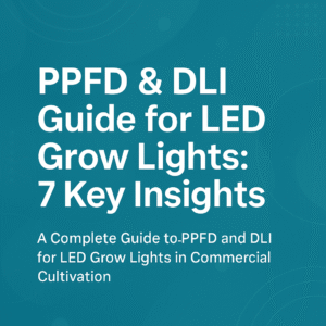PPFD and DLI for LED grow lights, PPFD, DLI, LED grow lights,