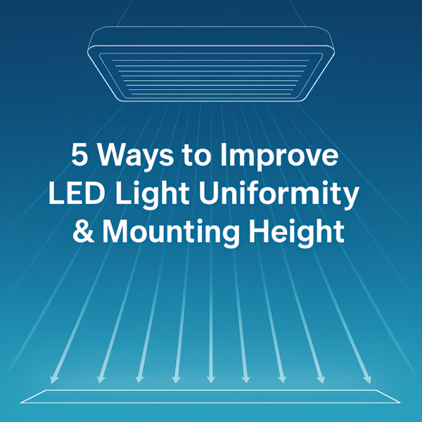 light uniformity, PPFD uniformity, mounting height, photon distribution