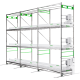 Multi-Tier Rolling Rack, double layer rolling rack, multi layers rolling racks, Multi-Tier Rolling Racks, Multi-tier / double tier racking system, grow racks, best grow racks, best rolling racks, best multi-tier roll racks, quality grow racks, racking system, grow rolling rack, grow rolling racks