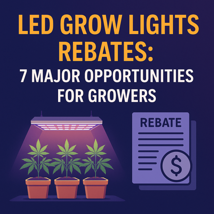LED Grow Lights Rebates 7 Major Opportunities for Growers