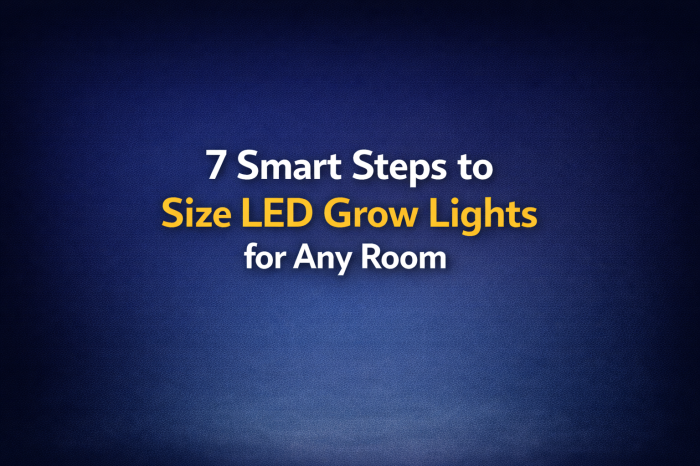 size LED grow lights for any room, LED grow light sizin