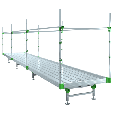 rolling benches, grow racks, grow tray stands, stainless steel, customizable