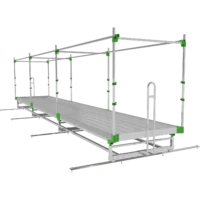 rolling benches, commercial grade rolling benches, rolling bench, rolling bench for growers, grow tray stands, Grow Racks, grow rolling bench, flood table, grow table, hydroponic grow table,