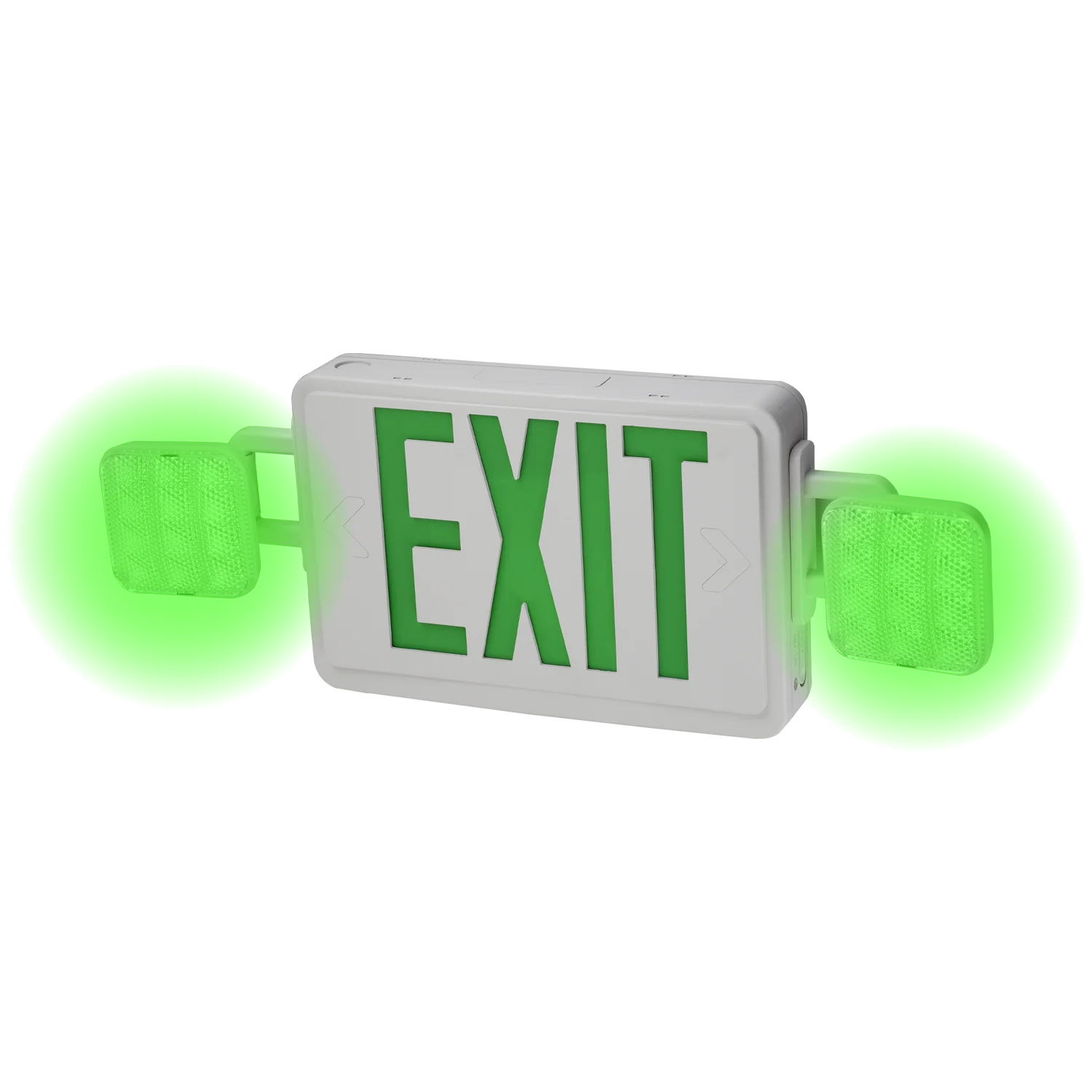 Exit Green Light Sign Combo, ul listed exit green light sign combo, green sign with green light, ul listed green sign