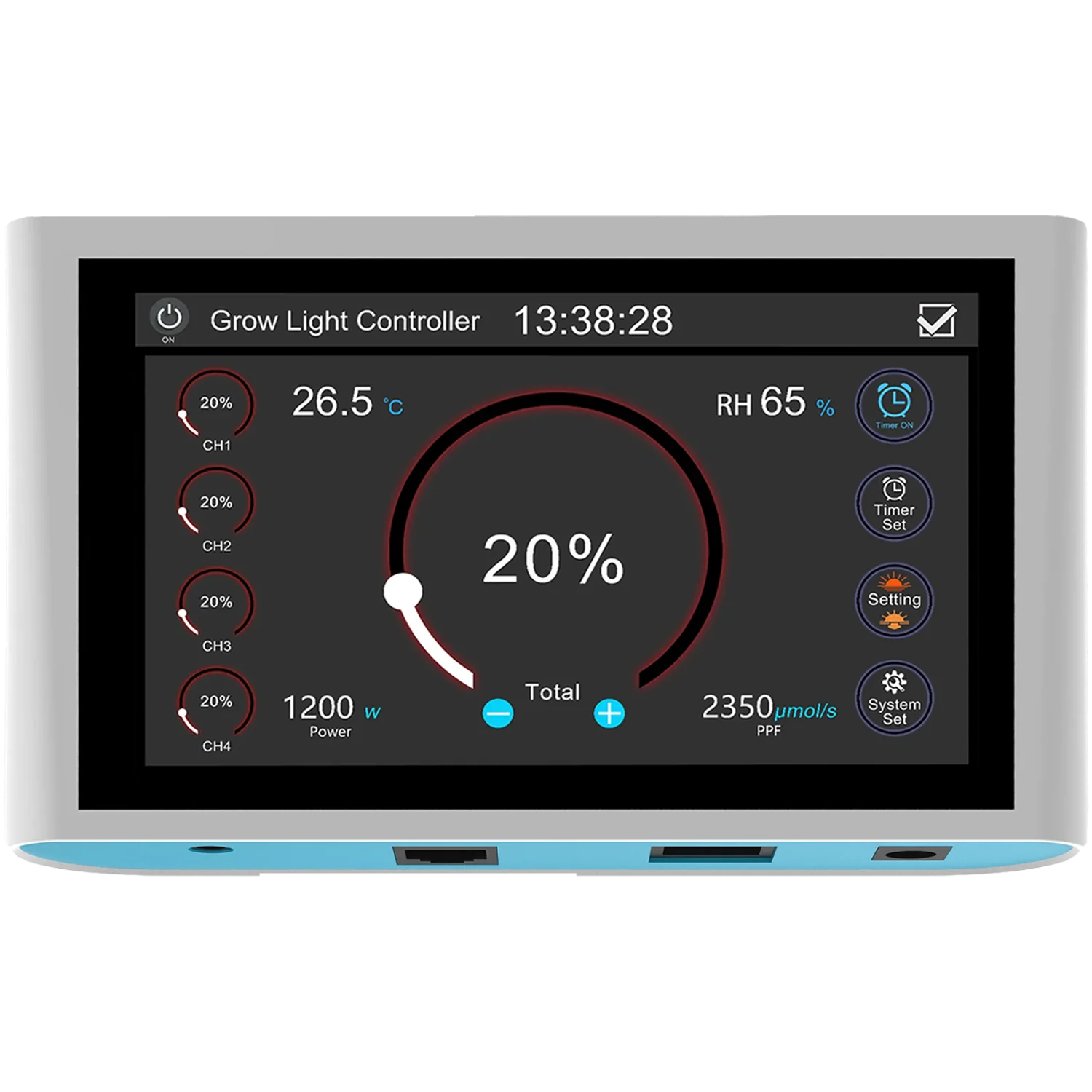 environment controller, hydroponic controller, greenhouse controller, green house controller, indoor grow controller, indoor grow light controller, indoor co2 controller, co2 controller, cultivation controller,
