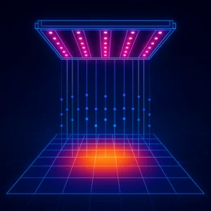 5 Ways to Improve Grow Light Uniformity & Mounting Height 1 LEDgrowlightuniformityillustration