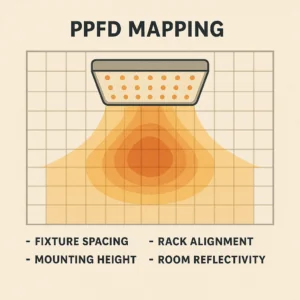 5 Ways to Improve Grow Light Uniformity & Mounting Height 4 ppfmapping
