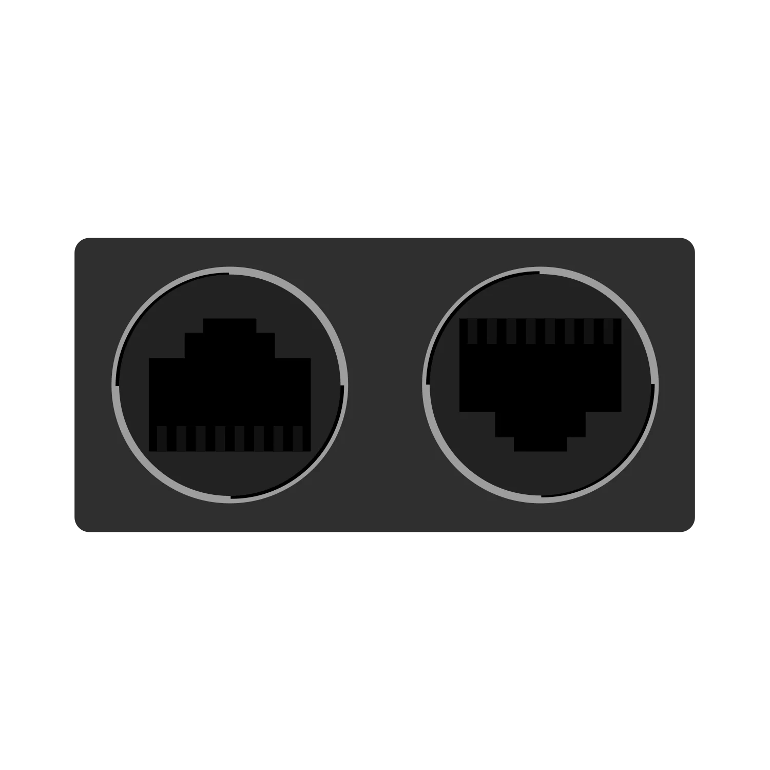 RJ12 Push-Lock Signal Duplicator