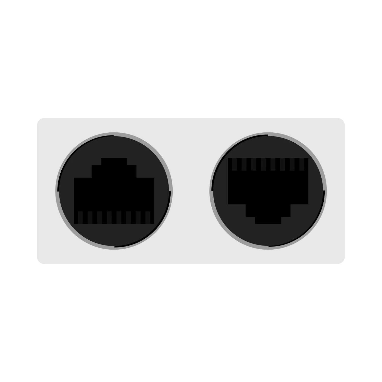 Signal Duplicator RJ45 to RJ45 Push-Lock