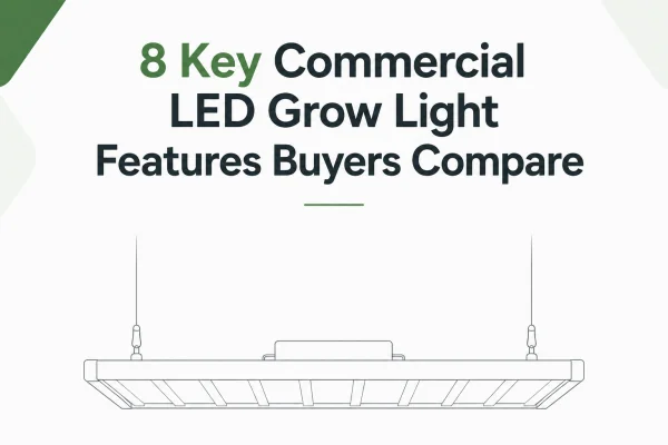 8 Key Commercial LED Grow Light Features Buyers Compare
