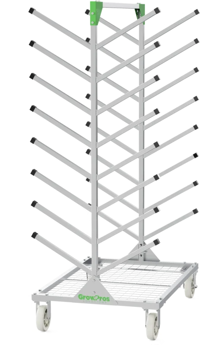 Under Canopy Lights Storage Rack dim